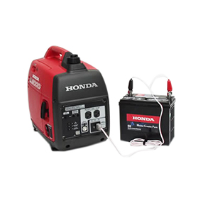 Charging battery with honda generator #3