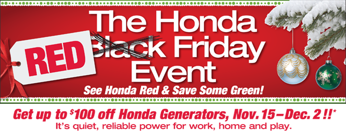 Honda generator red friday #3