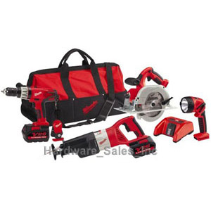 Milwaukee 0928 29 89 V28 Lithium Cordless 4 Tool Kit  