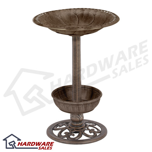 The Astonica 50800113 Homeston Birdbath with Planter has a beautiful 