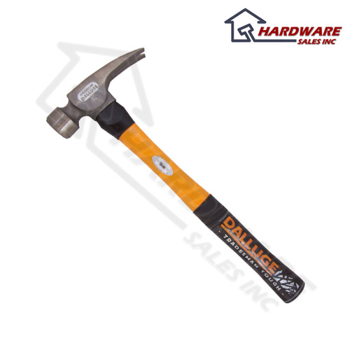 Dalluge 7162 Titanium 16 oz 18 Fiberglass Handle Hammer Milled Face 