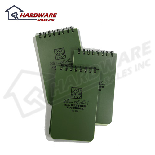 Rite in the Rain 935 3PK Green Tactical Pocket Notebook 3 x 5  