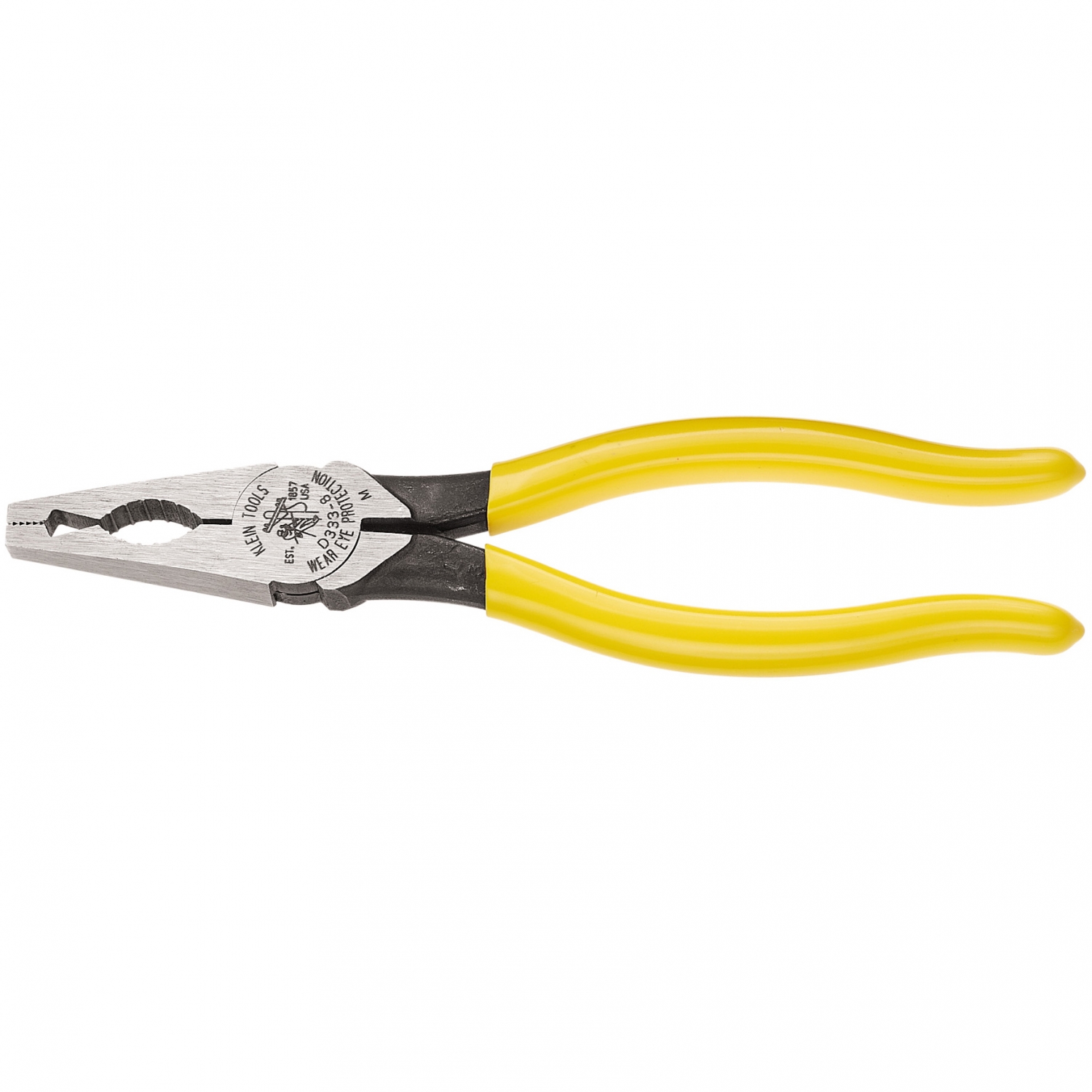 The Klein D333 8 long nose conduit and reaming pliers have a slim head