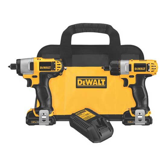 DeWALT DCK210S2R Reconditioned DCK210S2 12V Cordless Drill Impact 