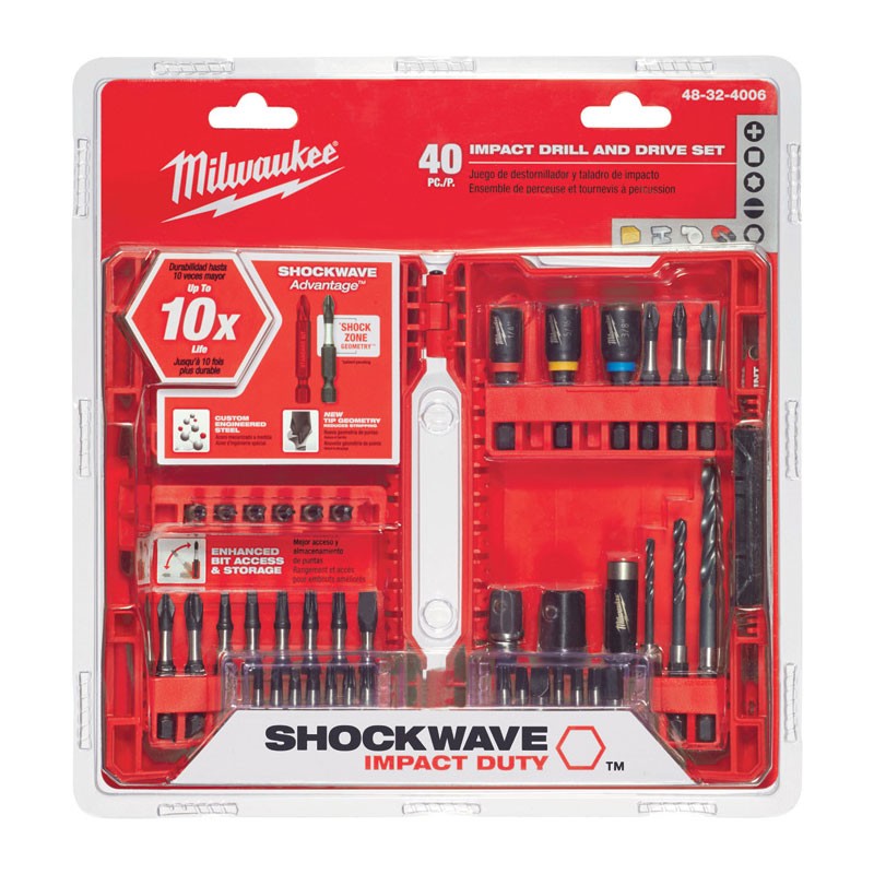 Milwaukee 48 32 4006 Shockwave Impact Duty Drill And Drive Set 40