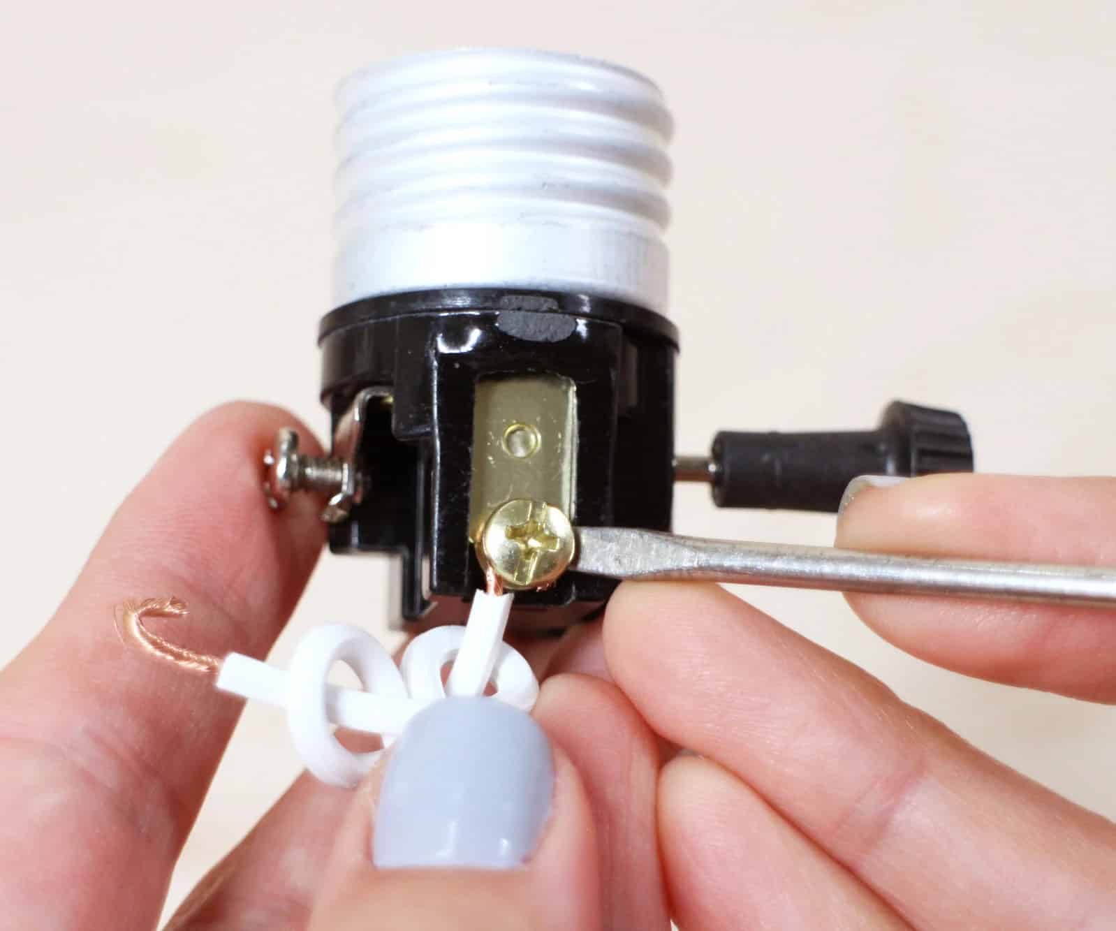 Lamp parts and wiring